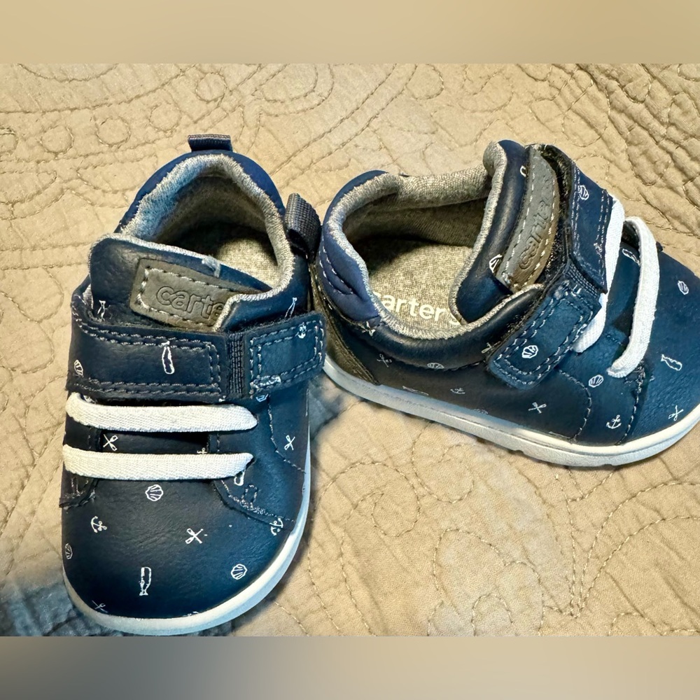 Carter’s baby nautical navy sneakers shoes